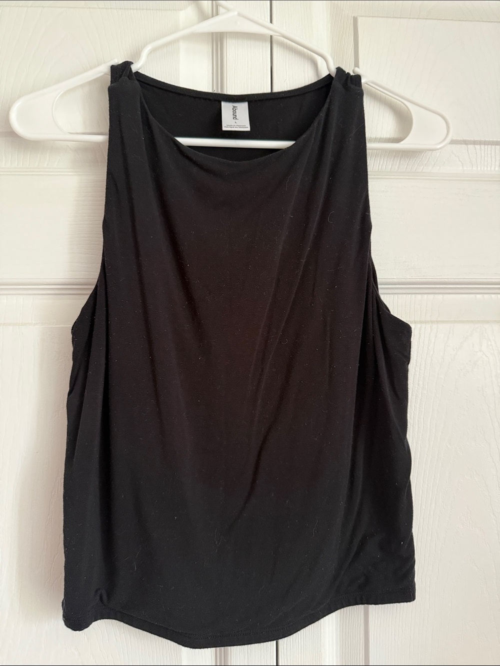 Abound Black High-Neck Sleeveless Tank